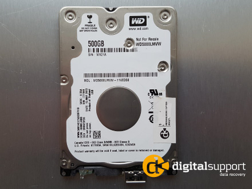 Tabt Western Digital Elements Portable WD5000LMVW dataredning