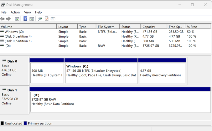 RAW-disk
