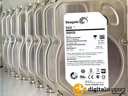 Seagate SV35 harddisk RAID rekonstruktion og dataredning